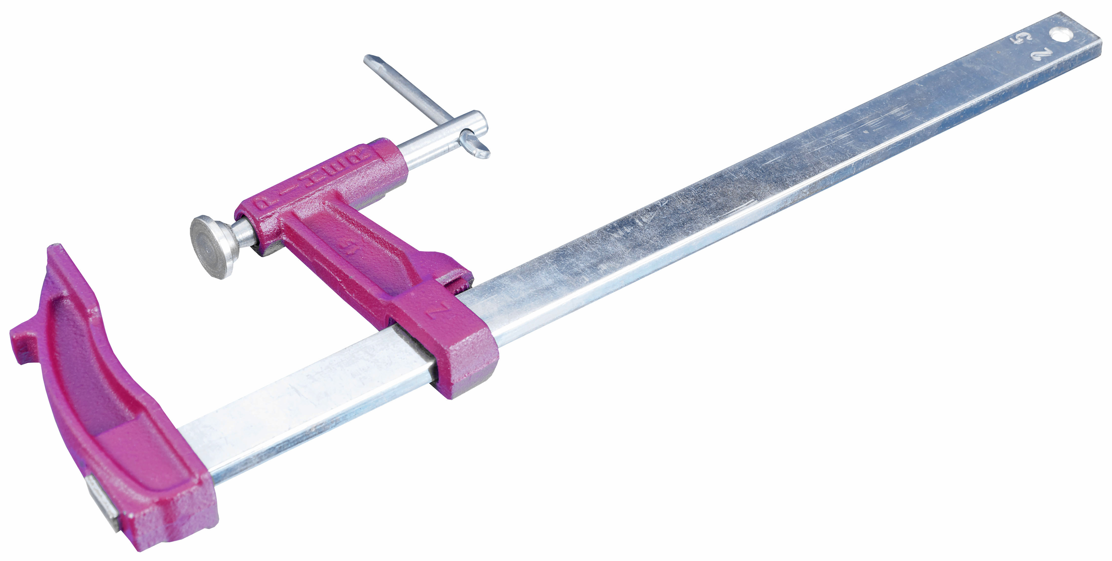 Schraubzwinge mit Quergriff aus Metall